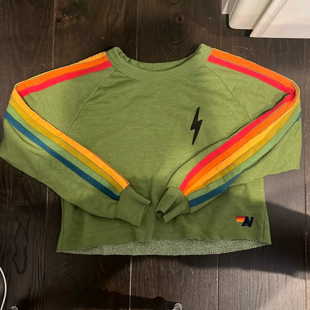 Aviator nation crop sweatshirt